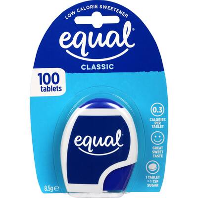 equal sugar substitute tablets