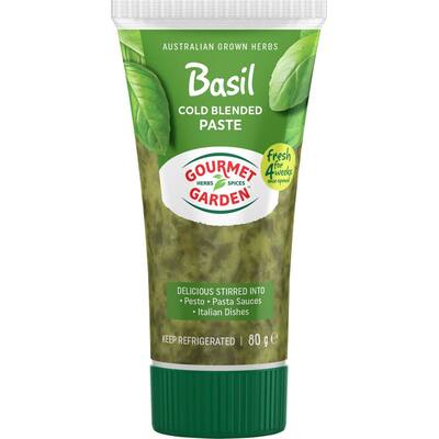 gourmet garden fresh vegetable basil paste