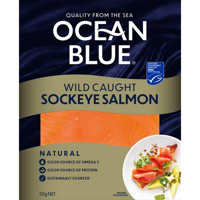 ocean blue smoked salmon wild caught sockeye