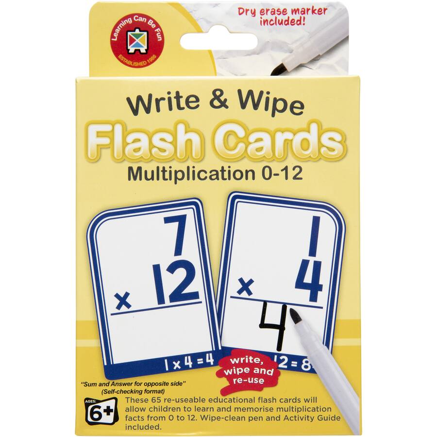 Lcbf Write & Wipe Flashcards Multiplication