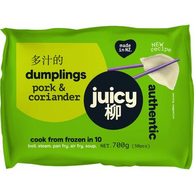 juicy dumplings pork & coriander