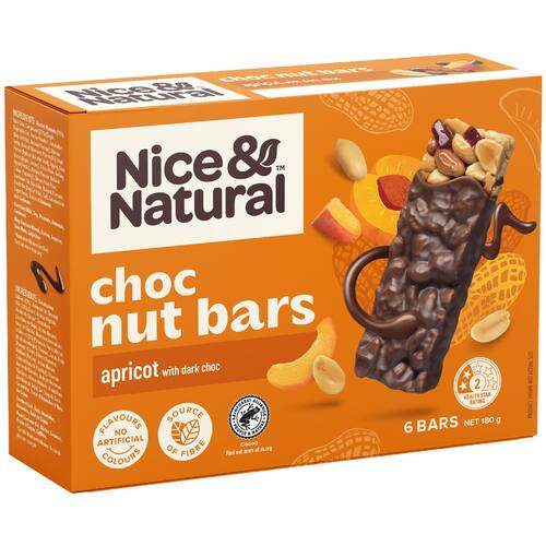 Nice & Natural Nut Bars Choc Apricot