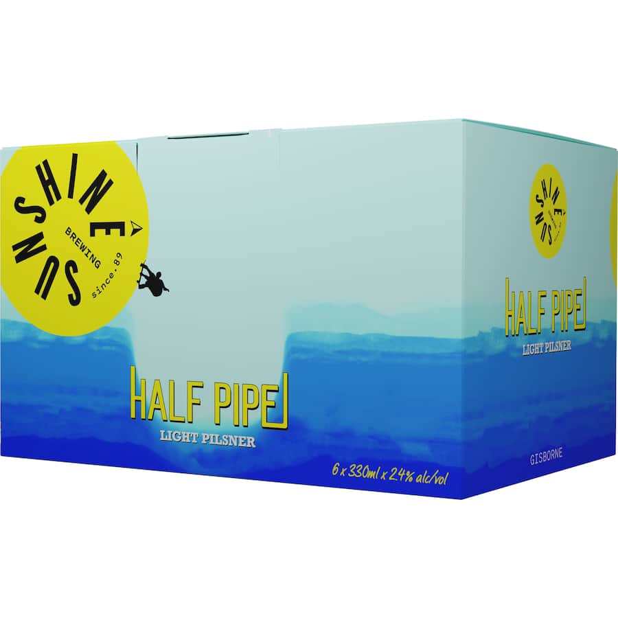 Sunshine Brewing Craft Beer Half Pipe Pilsner Low Carb