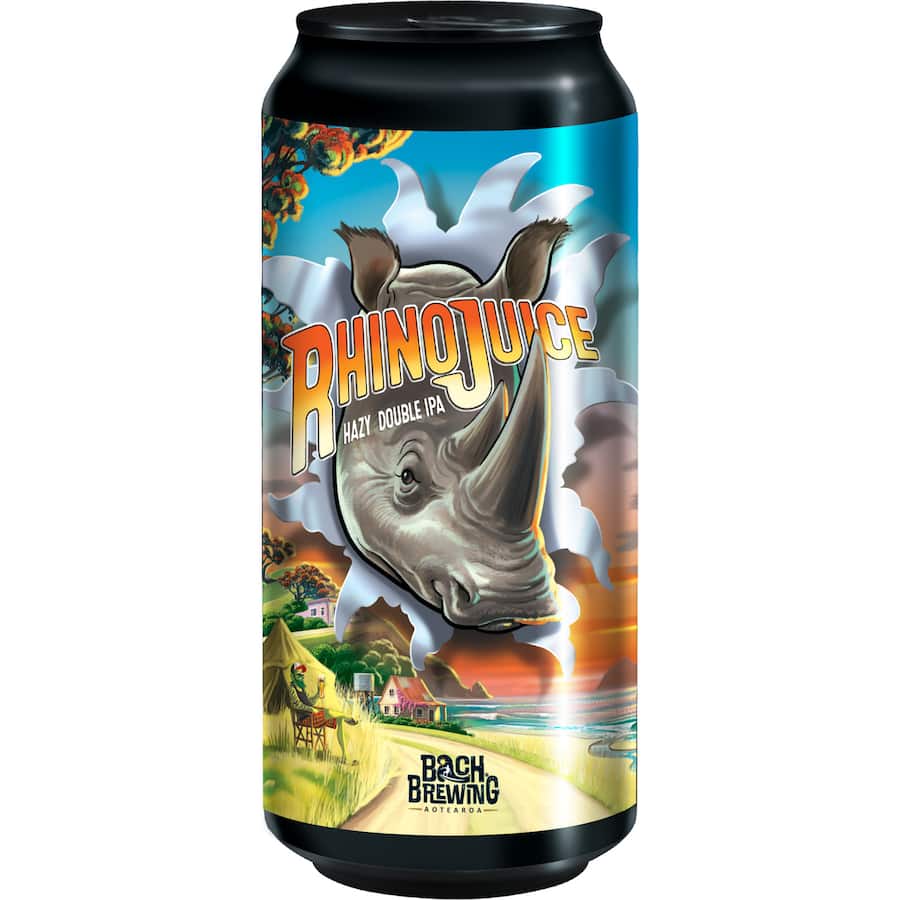 Bach Brewing Craft Beer Rhino Juice Hazy Double Ipa