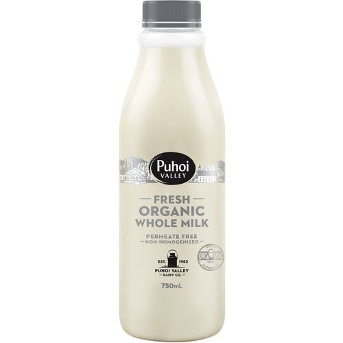 Puhoi Valley Milk Organic Non Homogenised