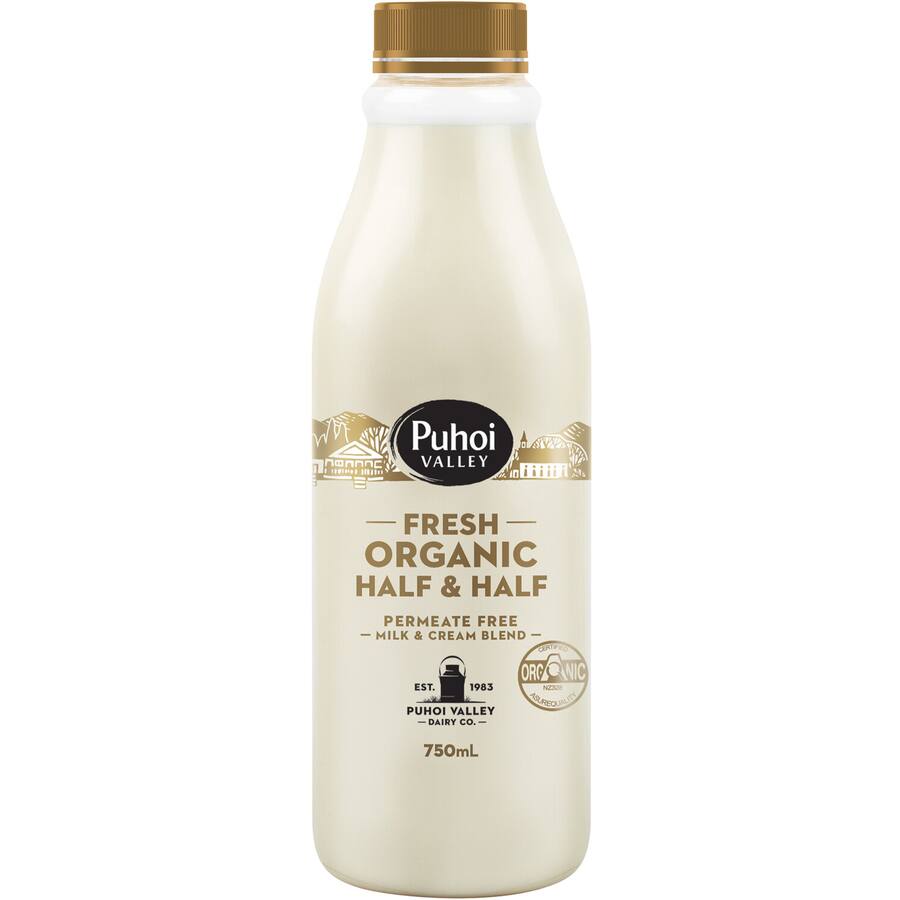 Buy Puhoi Valley Organic Milk Half Half Online At Countdown Co Nz
