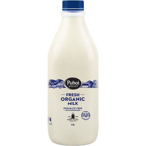 Puhoi Valley Milk Organic Homogenised Pure Milk
