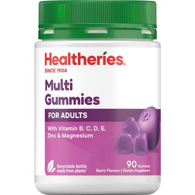 healtheries multi-vitamins adult gummies berry flavour
