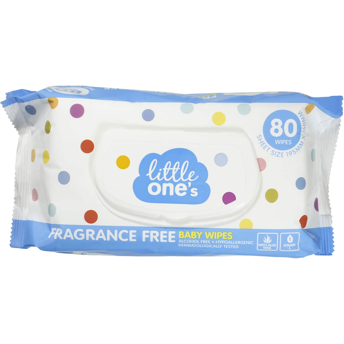 Little Ones Baby Wipes Unscented 80 pack | bunch