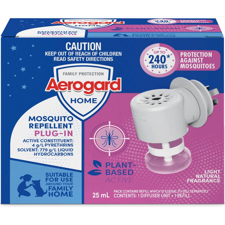 Aerogard Mosquito Repellent Plug In Light Natural Fragrance