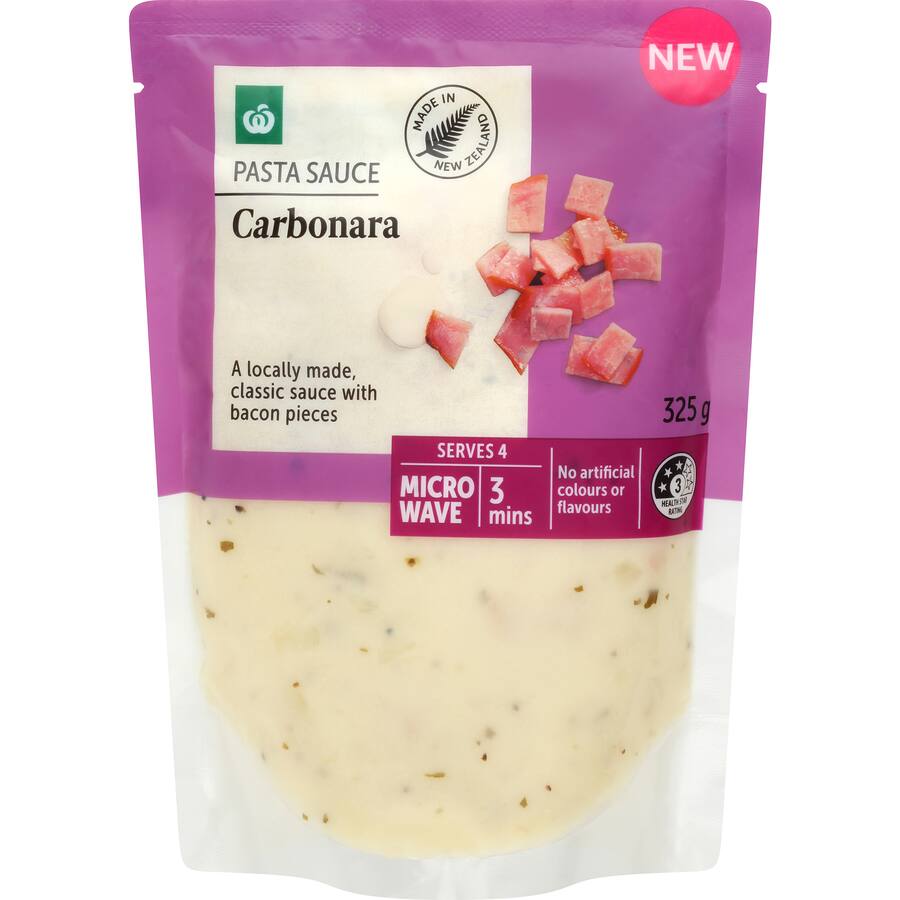 Woolworths Fresh Pasta Sauce Chilled Carbonara