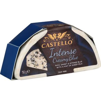 castello intense blue cheese wheel