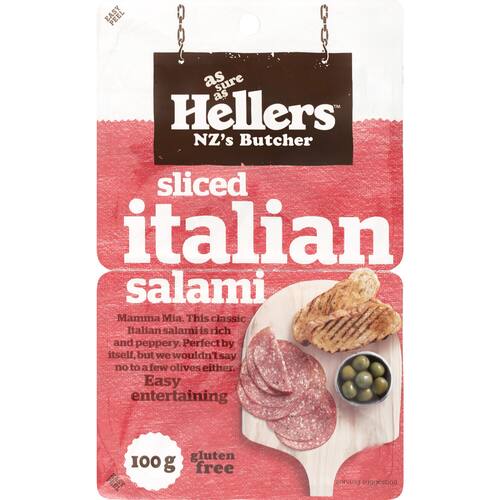 Hellers Salami Sliced Italian