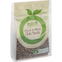Macro Chia Seeds Black & White