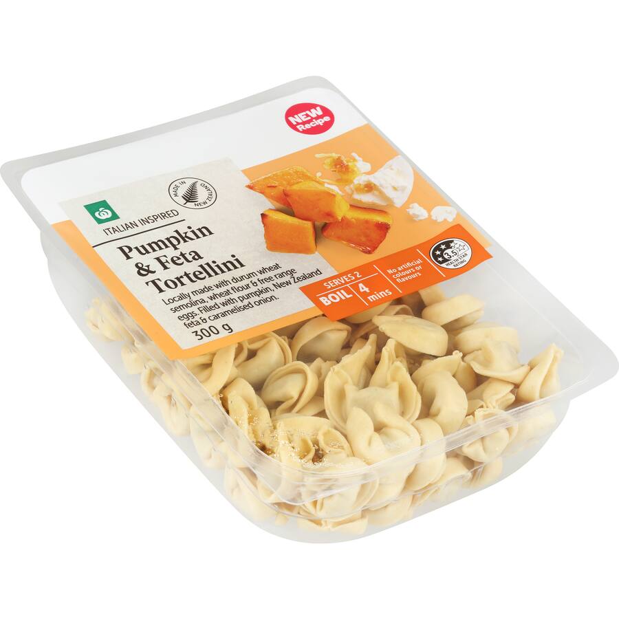 Woolworths Fresh Pasta Chilled Tortellini Pumpkin & Feta