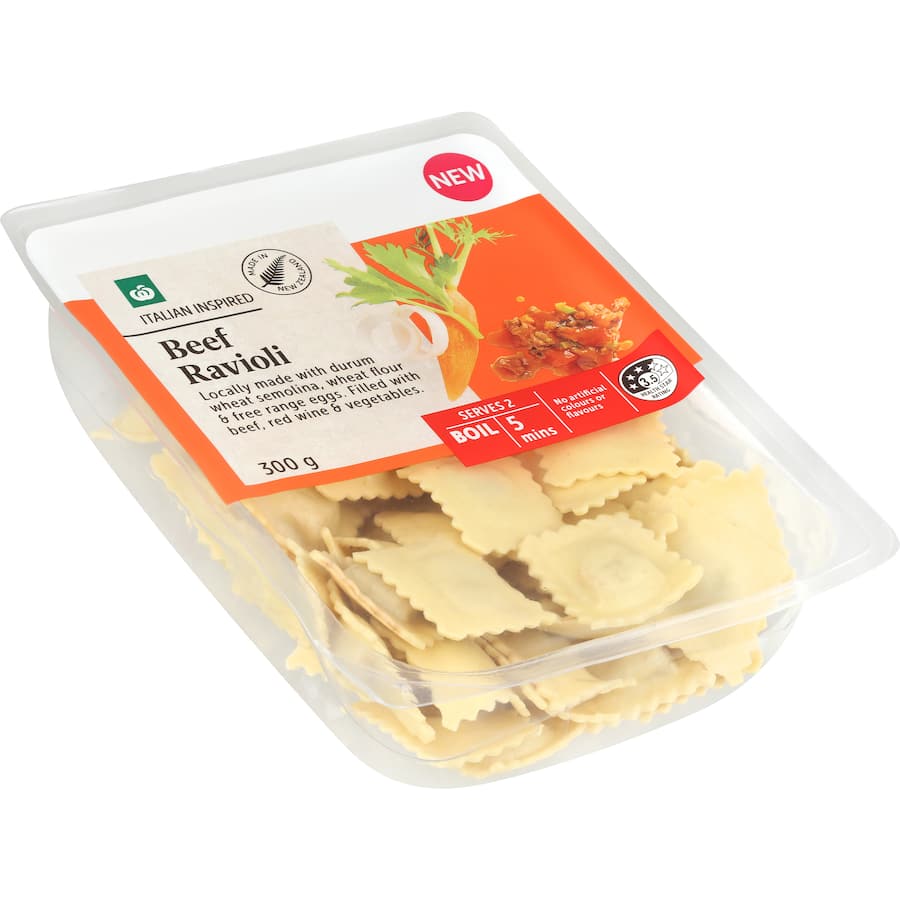 Woolworths Fresh Pasta Chilled Ravioli Beef
