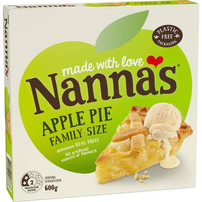 nannas frozen fruit pie traditional apple
