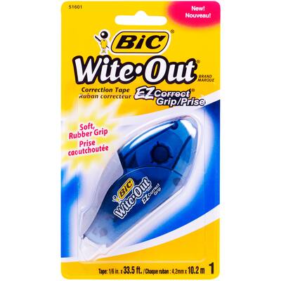 bic correction tape wite out ez grip