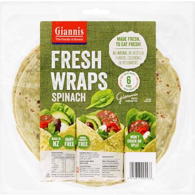 giannis wraps spinach