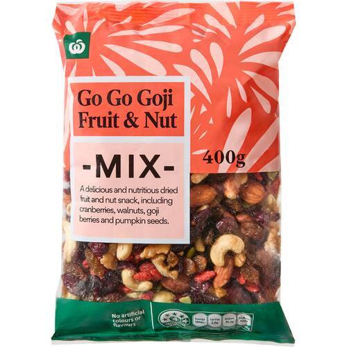 Woolworths Snack Mix Go-Go Goji Fruit & Nut Mix