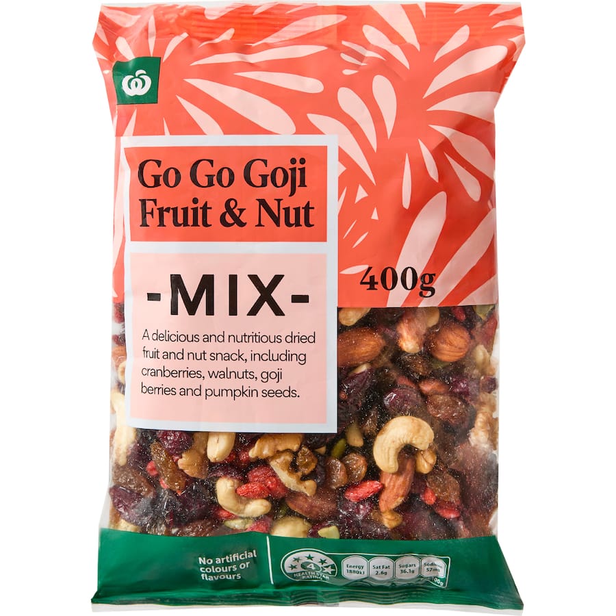 Woolworths Snack Mix Go-Go Goji Fruit & Nut Mix