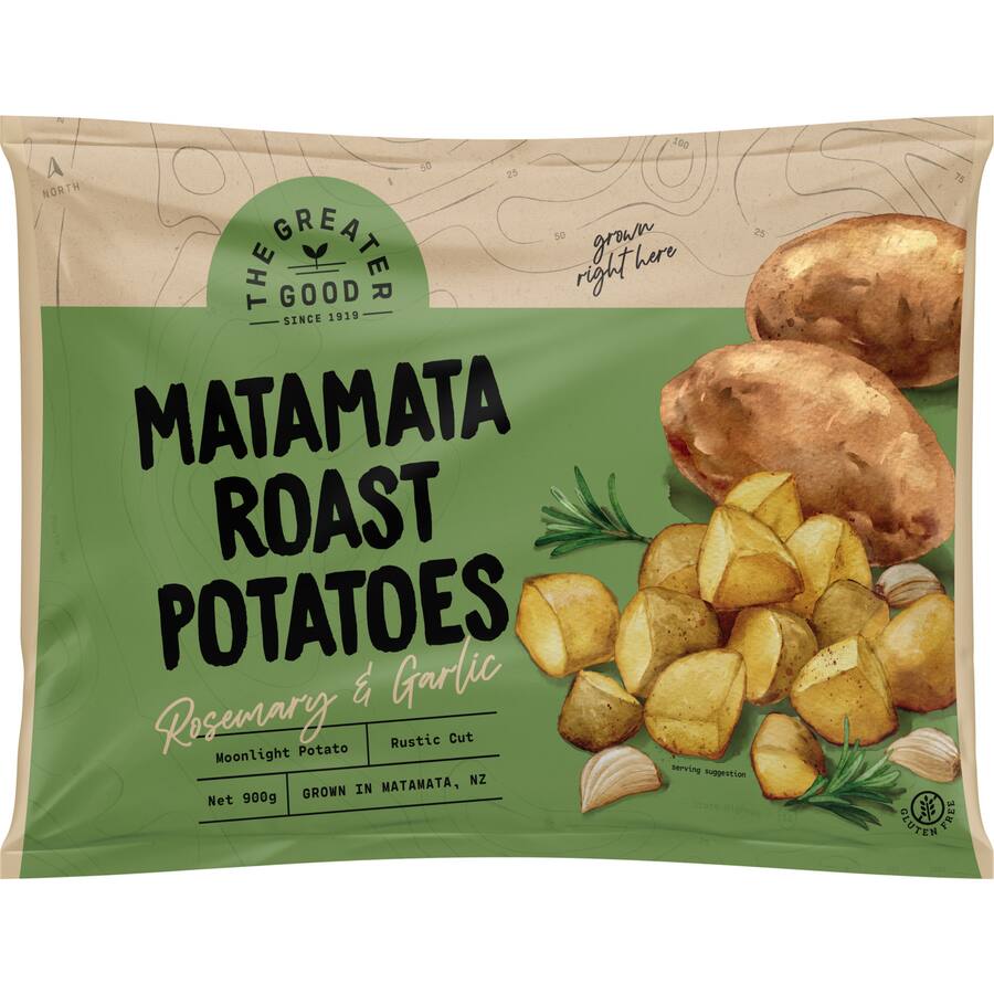 The Greater Good Matamata Roast Potatoes Rosemary & Garlic