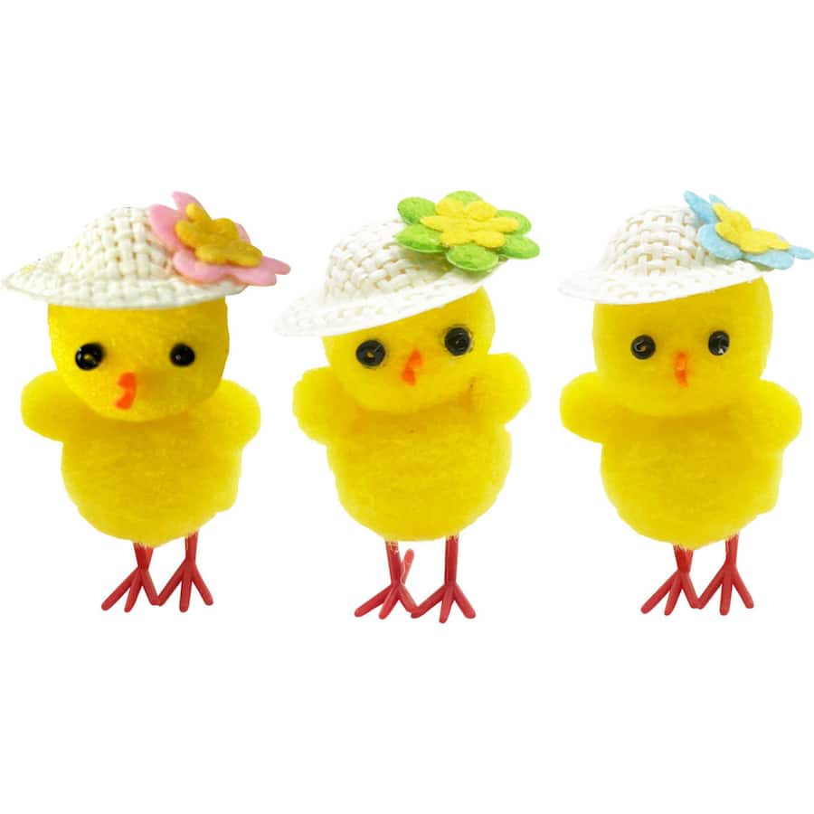 Happy Easter Mini Chicks With Bonnet