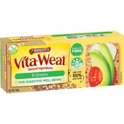 arnotts vita weat crispbread 9 grains