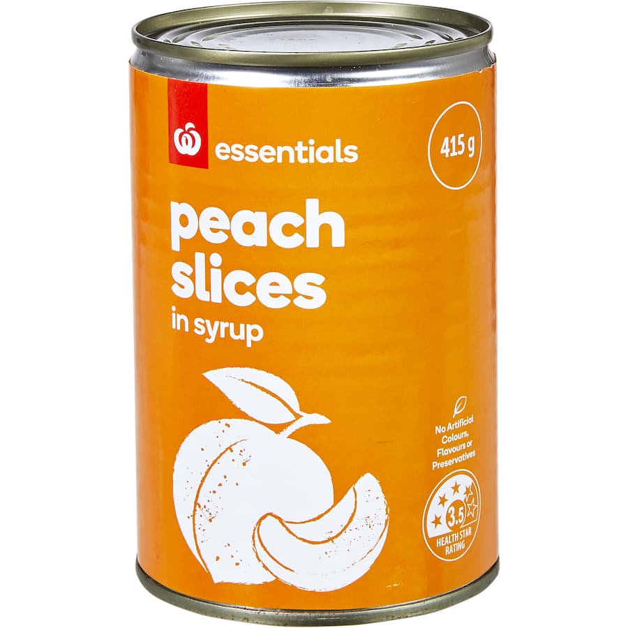 Essentials Peaches In Syrup
