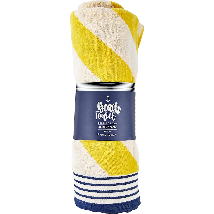 Superior Softness Beach Towel Yellow