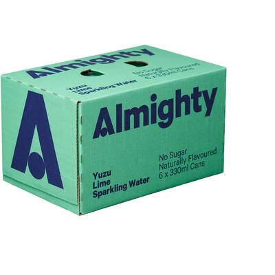 almighty sparkling water yuzu lime