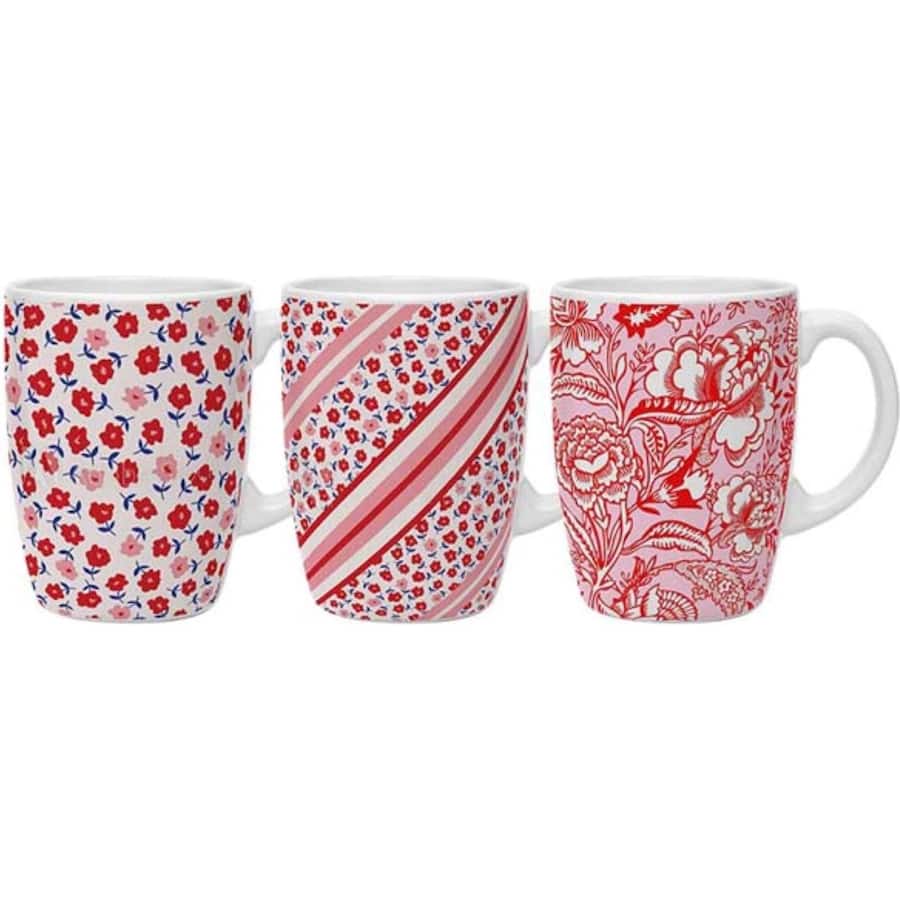 Kates Kitchen Coral Mugs