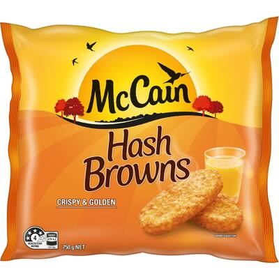 mccain hash browns crispy & golden