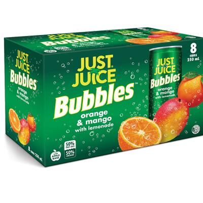 just juice bubbles fruit drink orange mango