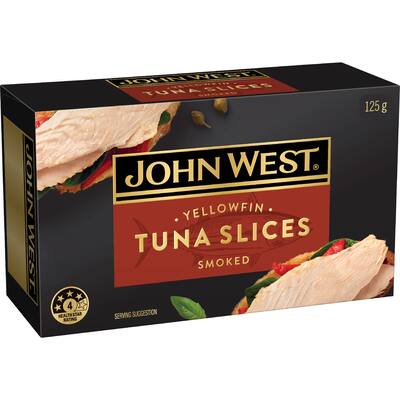 john west tuna slices yellowfin smoked