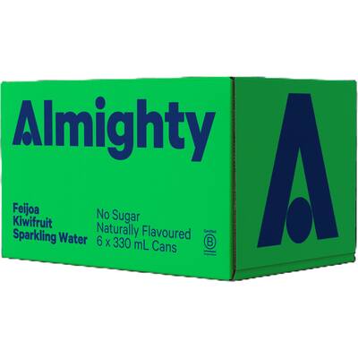 almighty sparkling water feijoa & kiwi