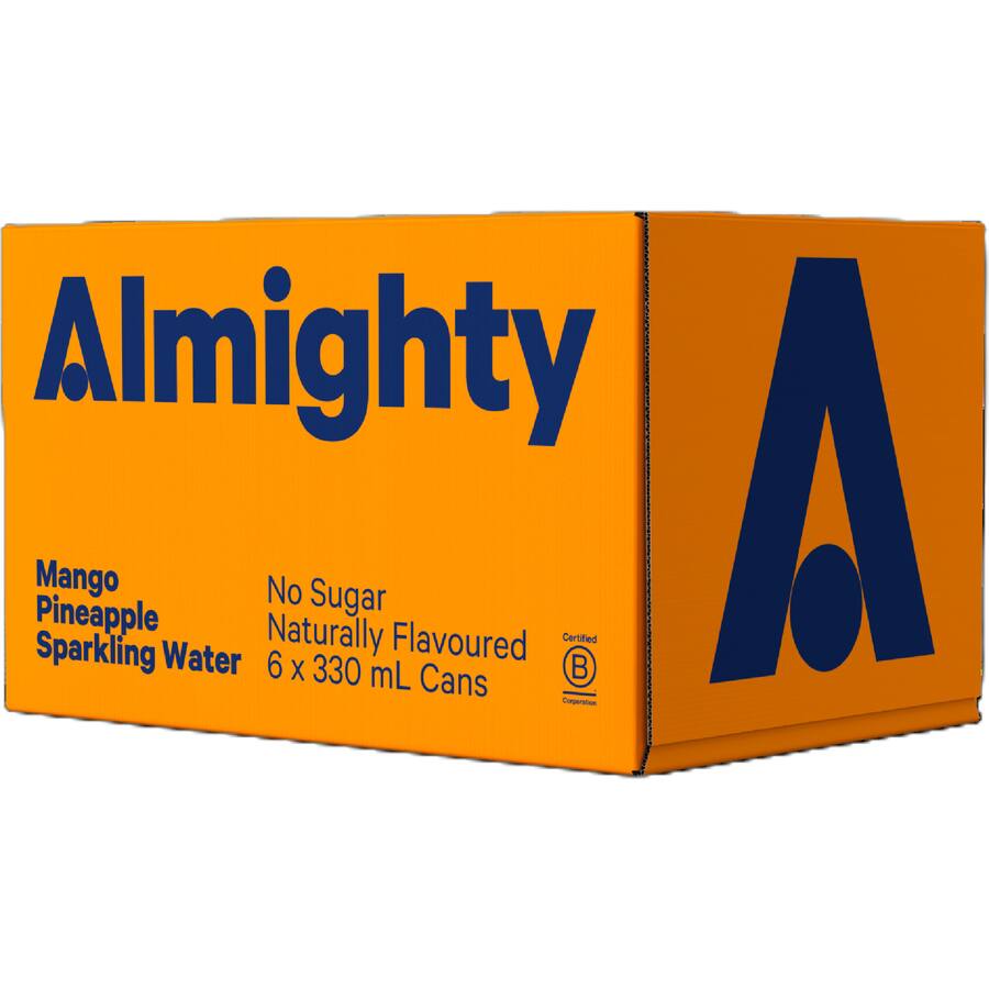 Almighty Sparkling Water Mango & Pineapple