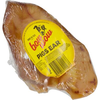 bow wow dog treats pigs ear