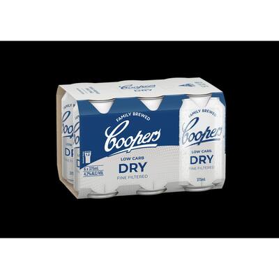 coopers beer lager dry low carb
