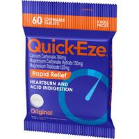 Quick-Eze Original Antacid Tablets Roll Pack