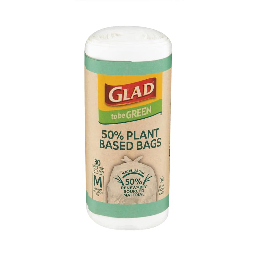 Glad 50% Plant Based Kitchen Tidy Bags Medium