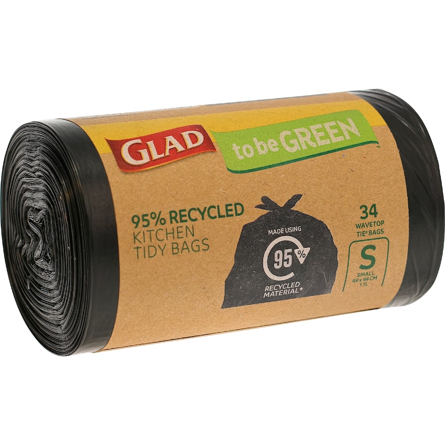 Glad 95% Recycled Kitchen Tidy Bags Small